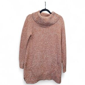 Duluth Trading Co Heritage Cowl Neck Knit Tunic Sweater Small Cotton Blend NWT